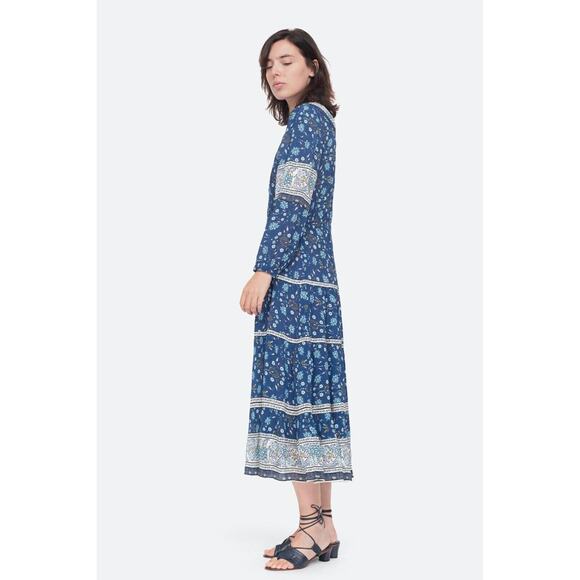 SEA NEW YORK Penelope Paisley Tiered Viscose Midi Dress Net-A-Porter XS $395 - Picture 1 of 12
